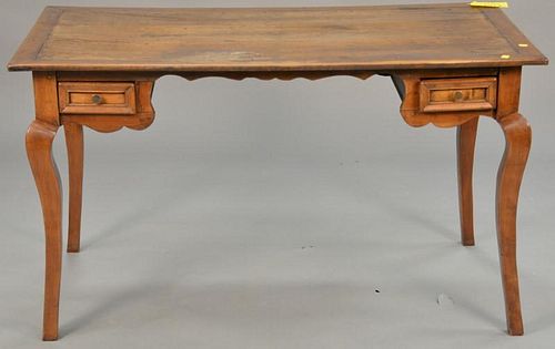 Louis XV style writing table. ht. 30in., top: 26" x 52"