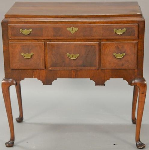 Queen Anne highboy base, circa 1750 (back of back foot is repaired) ht. 36 1/2in., wd. 36in., dp. 20 1/2in.