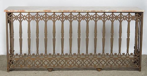 CONTINENTAL IRON CONSOLE TABLE