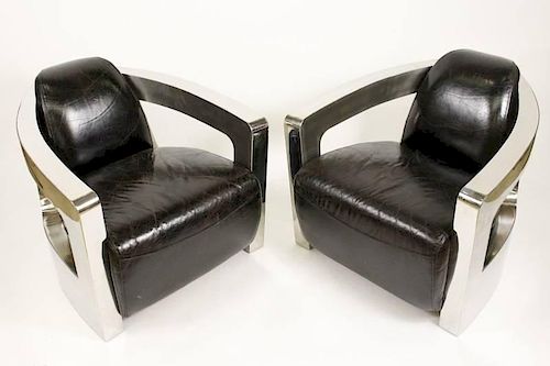 Pair of Contemporary Carnegie Sinclair Club Chairs