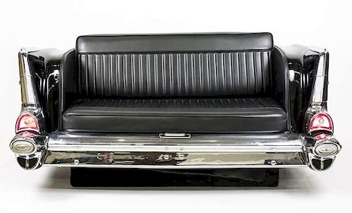 Vintage '57 Chevy Bel Air Back End Sofa or Couch