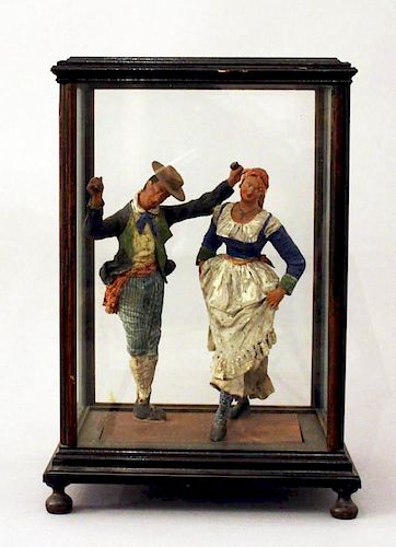 Sculpture of a Tarantella dancing couple