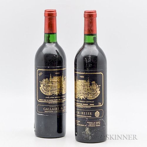 Chateau Palmer 1983, 2 bottles