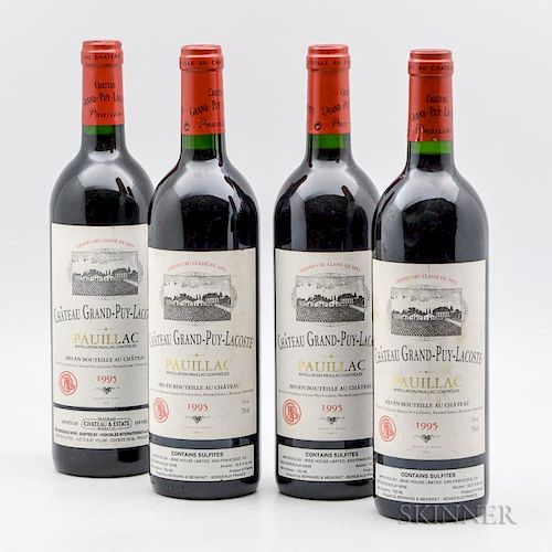 Chateau Grand Puy Lacoste 1995, 4 bottles