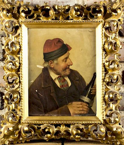 Pietro Torrini (Italy, 1852-1920) oil on canvas