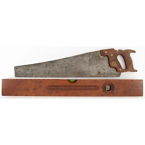 Winchester 26" level with 20" No. 10 Saw