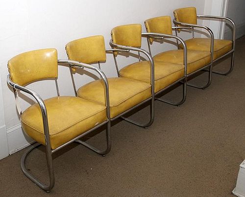 Mid-century waiting room chairs