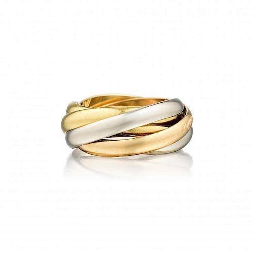 Cartier 18K Gold "Les Must de Cartier" Trinity Five Band Ring