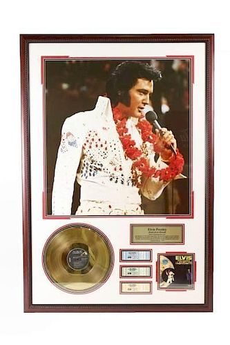 Elvis Memorabilia, Gold Record "Aloha From Hawaii"