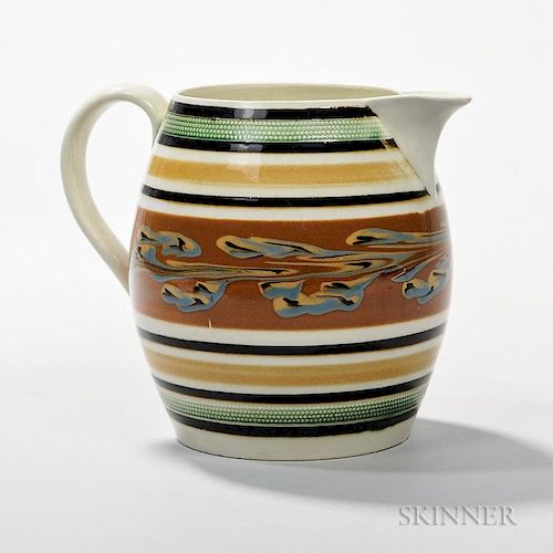 Marbled Slip-decorated Pitcher