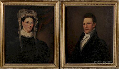 William Matthew Prior (Massachusetts, Maine, 1806-1873)  Portraits of the Honorable Rufus Soule and Susan Mitchell Soule