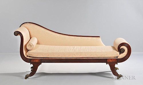 Carved Mahogany Grecian Couch