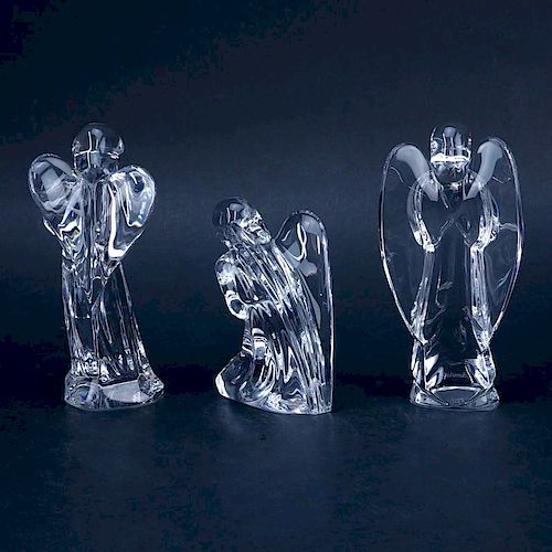 Collection of Three (3) Baccarat Crystal Figurines