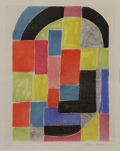 DELAUNAY, Sonia. Etching and Aquatint in Colors.