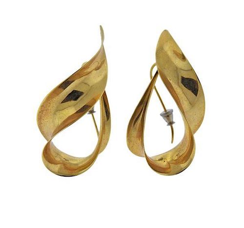 Michael Good 18K Gold Twist Earrings