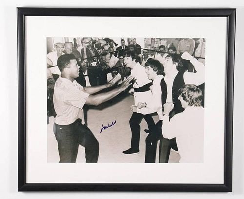 Muhammad Ali & The Beatles, Autographed Photo