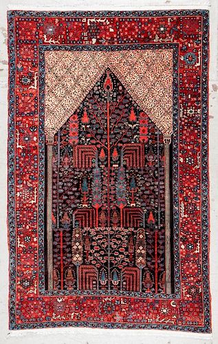 Bakshaish Style Prayer Rug: 4'9'' x 7'10''