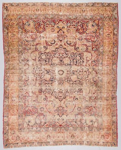 Antique Lavar Kerman Rug, Persia: 7'3'' x 9'