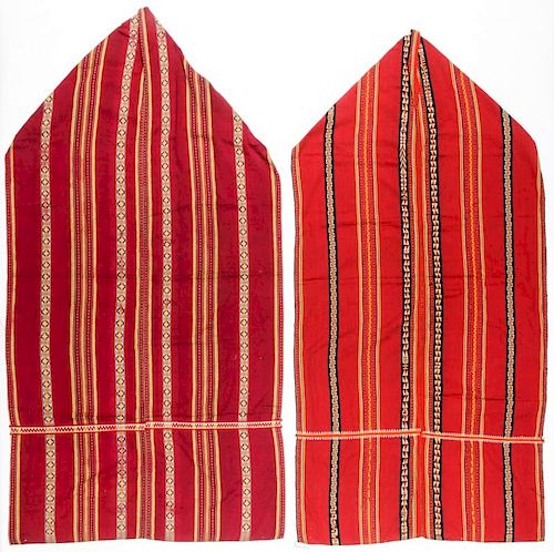 Pair of Long Woven Striped Textiles, Katu People, Laos