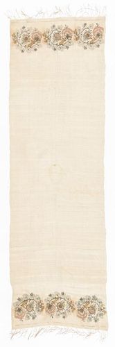 19th C. Turkish Silk Embroidered Cloth/Towel
