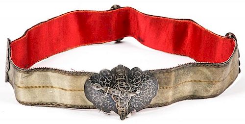 Antique Caucasian/Russian Silver Belt