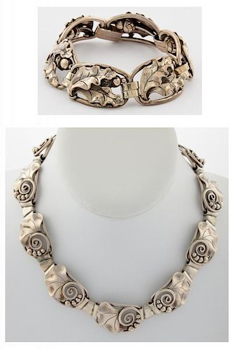 Fine Silver Bracelet and Necklace