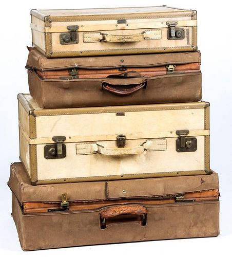 4 Vintage Hartmann Suitcases