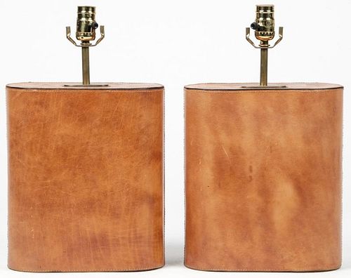 Modern Leather Clad Lamps