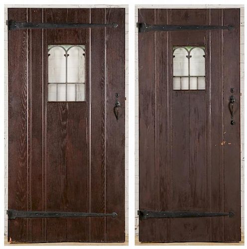 2 Craftsman Arts and Crafts Style Mission Doors