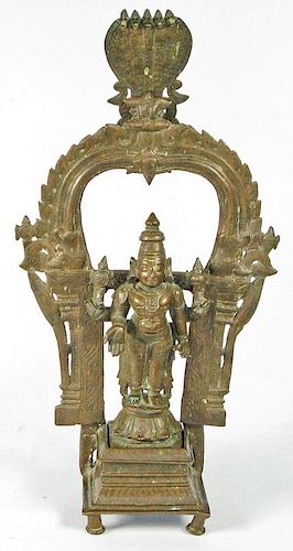 Bronze Vishnu, South India, 18/19th C