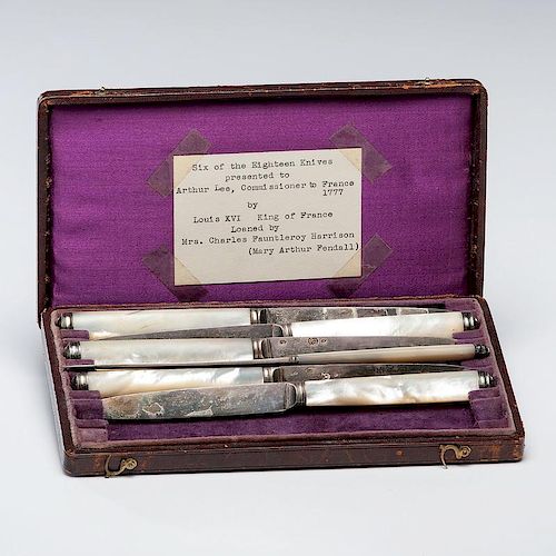 Louis XVI Silver Presentation Knives