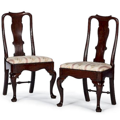 Queen Anne Mahogany Side Chairs