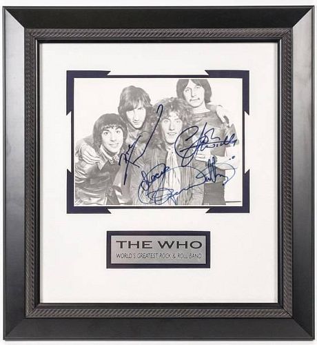 The Who Photograph, Signed By Each Band Member