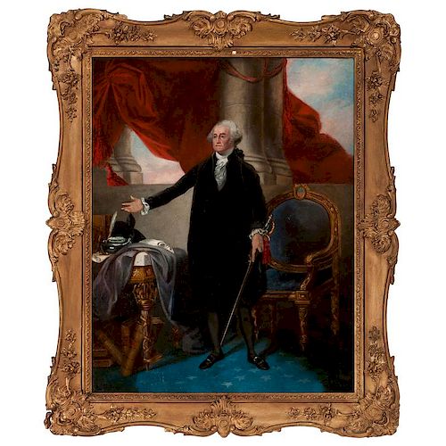 After Gilbert Stuart, Portrait of George Washington, Lansdowne Version