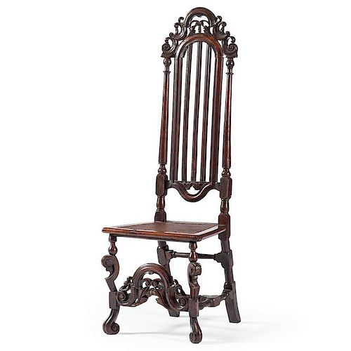 William and Mary Carved Side Chair Illustrated in Nutting's Furniture Treasury Vol. II