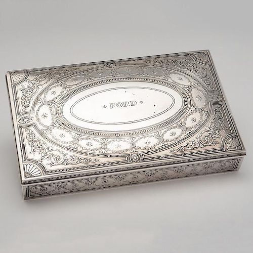 Tiffany & Co. Sterling Cigar Box