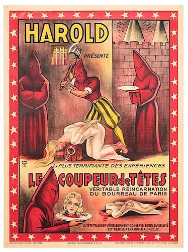 Harold Presente Le Coupeur de Tetes.