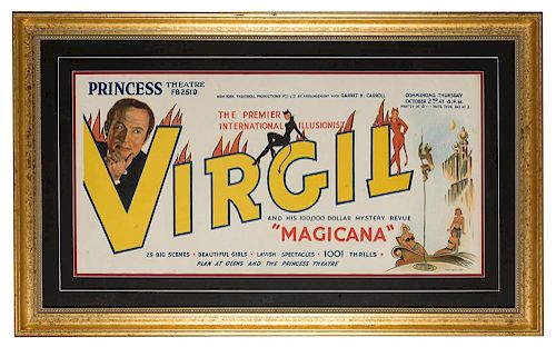 The Premier International Illusionist. Virgil.