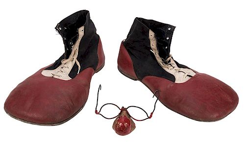 Vintage Pair of Professional Clown Shoes.