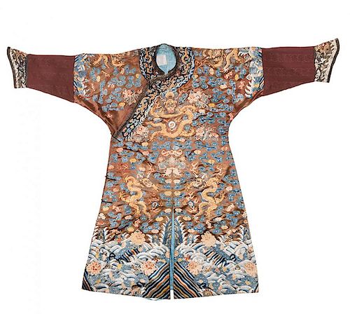 Virgil’s Chinese Imperial Chestnut Dragon Robe.