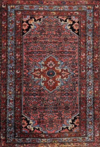 Two Persian Wool Rugs, Dimensions of first 6 feet 5 inches x 4 feet 6 inches.