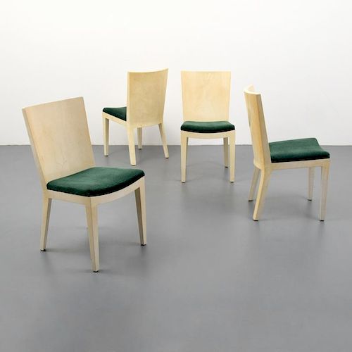 Karl Springer JMF Dining Chairs, Set of 4
