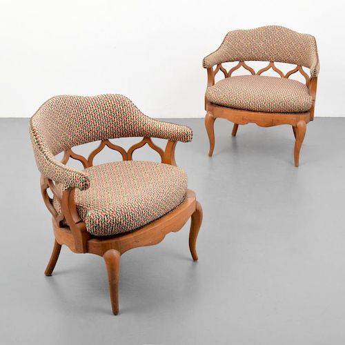 Pair of Lounge Chairs, Manner of William Haines