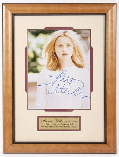 Framed Photo & Autograph of Reese Witherspoon