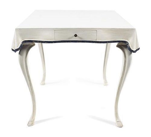 A Painted Tromp LOeil Occasional Table, Height 30 1/2 x width 29 1/2 x depth 29 1/2 inches.