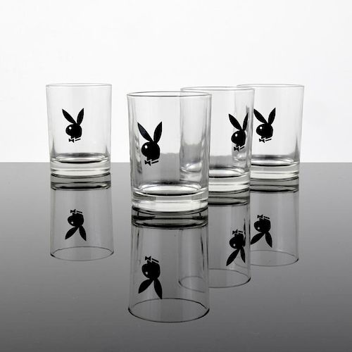 Playboy D.O.F. Glasses, Set of 4