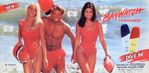 Large BAYWATCH FRAGRANCES Poster