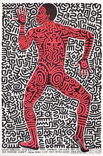Keith Haring Exhibition Poster, Signed