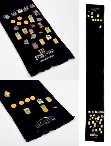 1994 Olympic Winter Games Trading Pins/Scarf