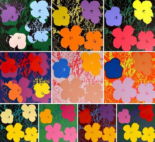Andy Warhol (after) FLOWERS Portfolio, 10 Prints